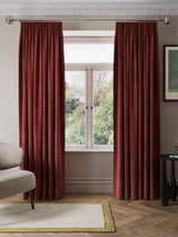 John Lewis John Lewis Matte Velvet Pair Blackout Lined Pencil Pleat Curtains 167 x 137cm- Buy online at McGrocer