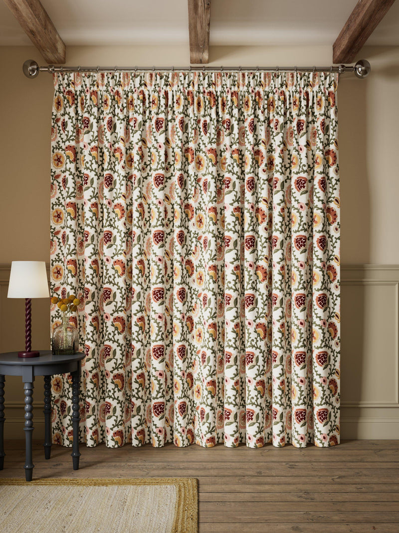John Lewis Suzani floral embroidered blackout curtains pair, UK version