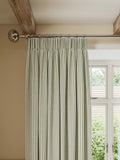 John Lewis Ticking Stripe Print Pair Lined Pencil Pleat Curtains