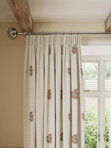 John Lewis John Lewis Ariana Embroidered Pair Lined Pencil Pleat Curtains 167x137cm- Buy online at McGrocer