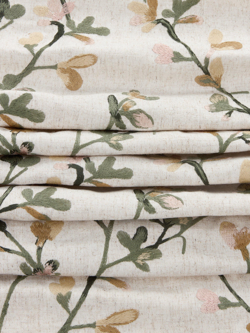 John Lewis floral pencil pleat curtains pair, imported from the UK