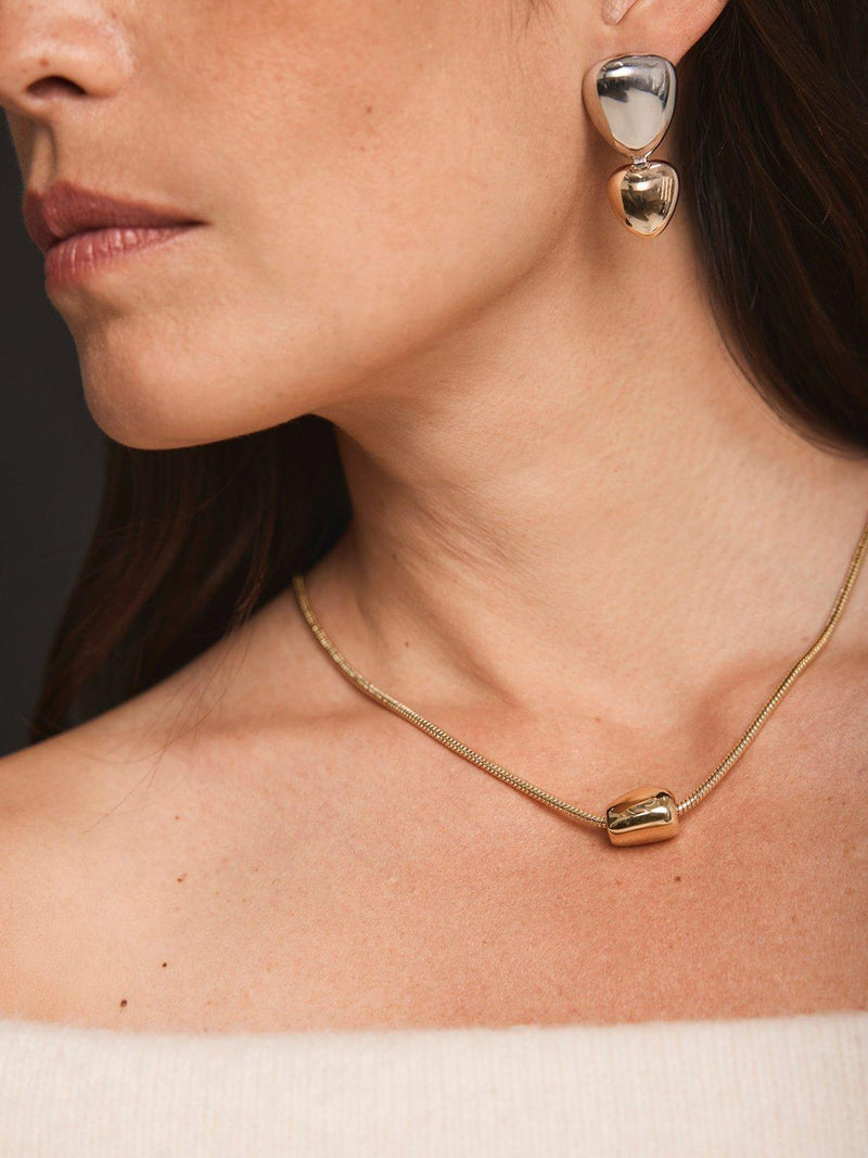 Mint Velvet sphere pendant necklace gold tone 46cm, UK version