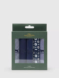 Rodd & Gunn handkerchief pack of 5 Night/Multi (British brand)