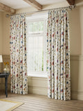 John Lewis floral blackout curtains pencil pleat 137cm drop - British product