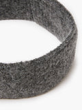 French Connection Kezia Knitted Headband Charcoal Grey, imported from the UK