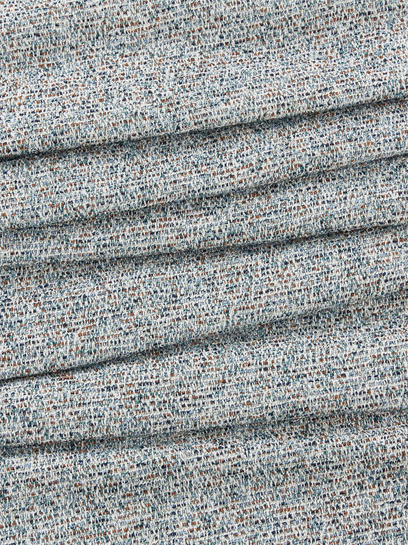 John Lewis Twisted Weave lined pencil pleat curtains multi 137cm drop (British brand)