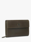 OSPREY LONDON Compass Leather Travel Organiser Dark Olive (British brand)