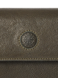 OSPREY LONDON Compass Leather Travel Organiser Dark Olive (British brand)