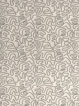 John Lewis John Lewis Scribble Blackout Roller Blind, Black/Putty, 57cm x 190cm- Buy online at McGrocer