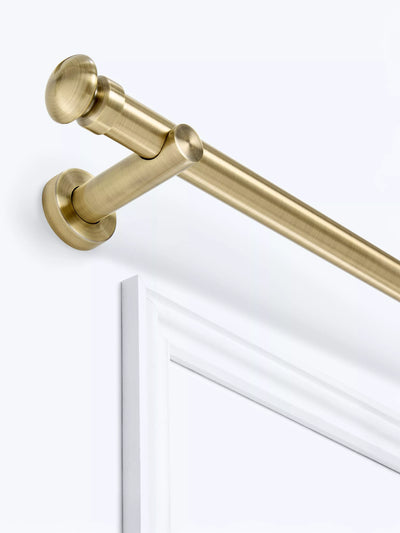 John Lewis John Lewis Fixed Eyelet Metal Curtain Pole Kit with Small Cap Finial, 28mm- Buy online at McGrocer