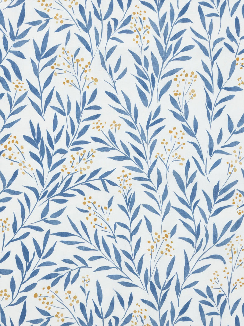 John Lewis Tansy blackout roman blind blue floral, UK version