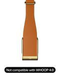 WHOOP LeatherLuxe narrow band strap brown (British brand)