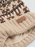 Mango kids bobble hat light brown (British brand)
