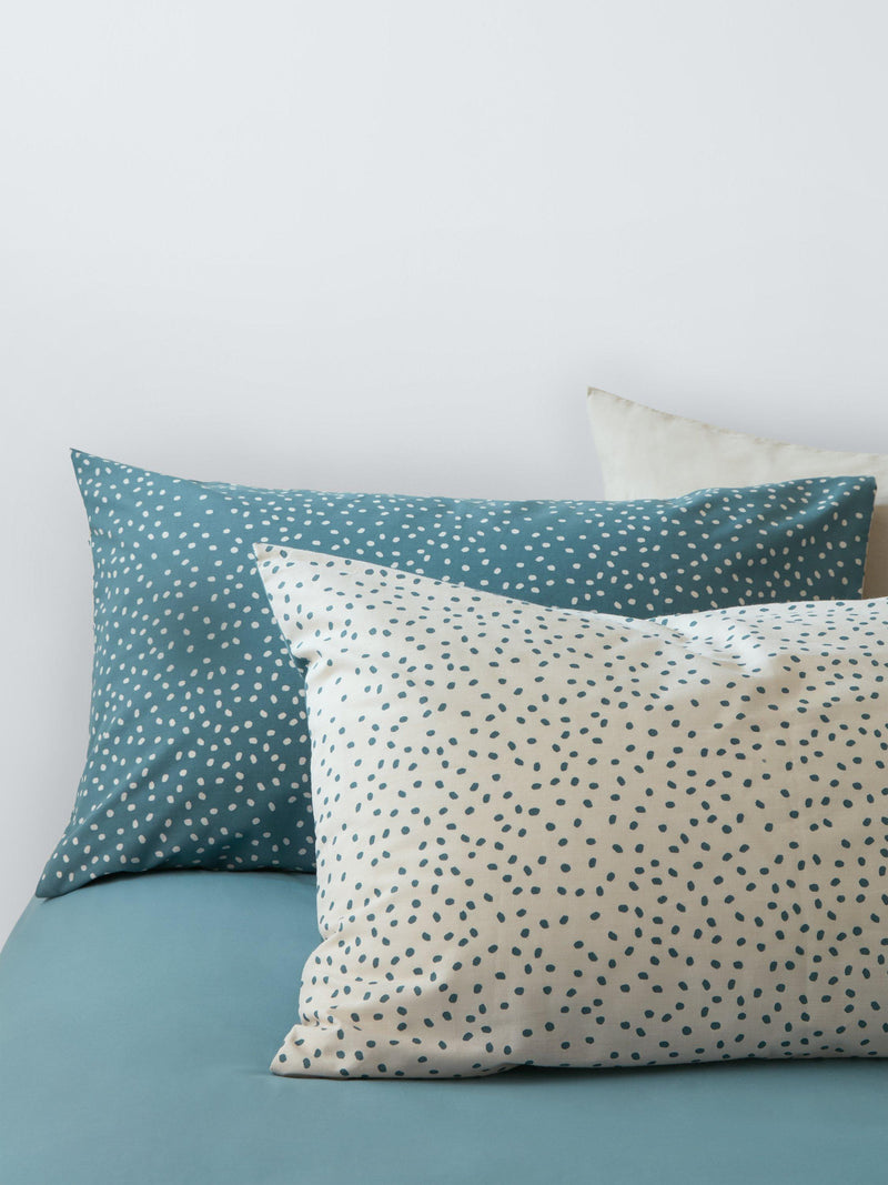 John Lewis spots duvet cover set in blue, UK version