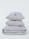 John Lewis duvet cover set Stanton pure cotton embroidered percale double, imported from the UK