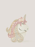Monsoon kids' pearl unicorn crossbody bag, imported from the UK