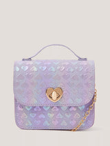 John Lewis Monsoon Kids' Rainbow Heart Satchel Bag, Multi- Buy online at McGrocer