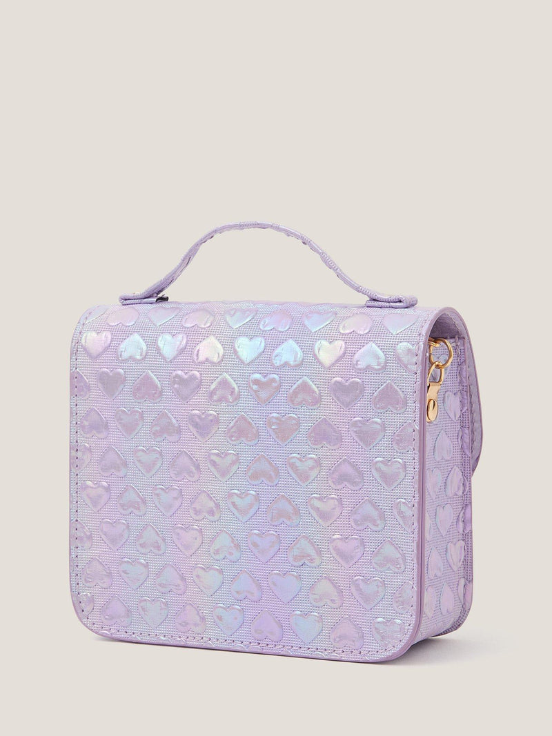 Monsoon Rainbow Heart satchel bag for kids - British product