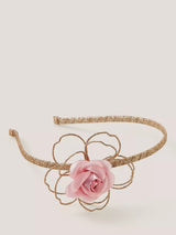 John Lewis Monsoon Kids Rose Glitter Headband Gold- Buy online at McGrocer