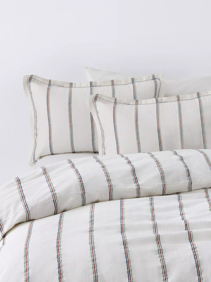 John Lewis Kingsand double duvet cover in multi stripe - British product