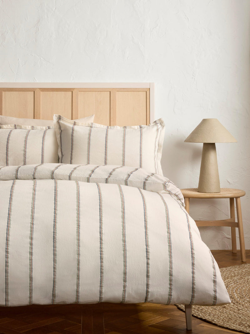 John Lewis Kingsand double duvet cover in multi stripe - British product