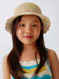 John Lewis kids' paper straw hat with sunflowers, UK version
