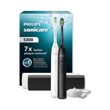 Holland & Barrett Philips Sonicare 5300 Series Electric Toothbrush Black & White with Travel Case- Buy online at McGrocer