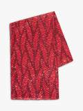 chesca Fern Scarf in Ruby oversized rectangular scarf (British brand)