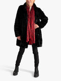 chesca Fern Scarf in Ruby oversized rectangular scarf (British brand)
