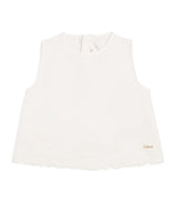 Chemisier brodé à fleurs Chloé Kids 6-36 mois