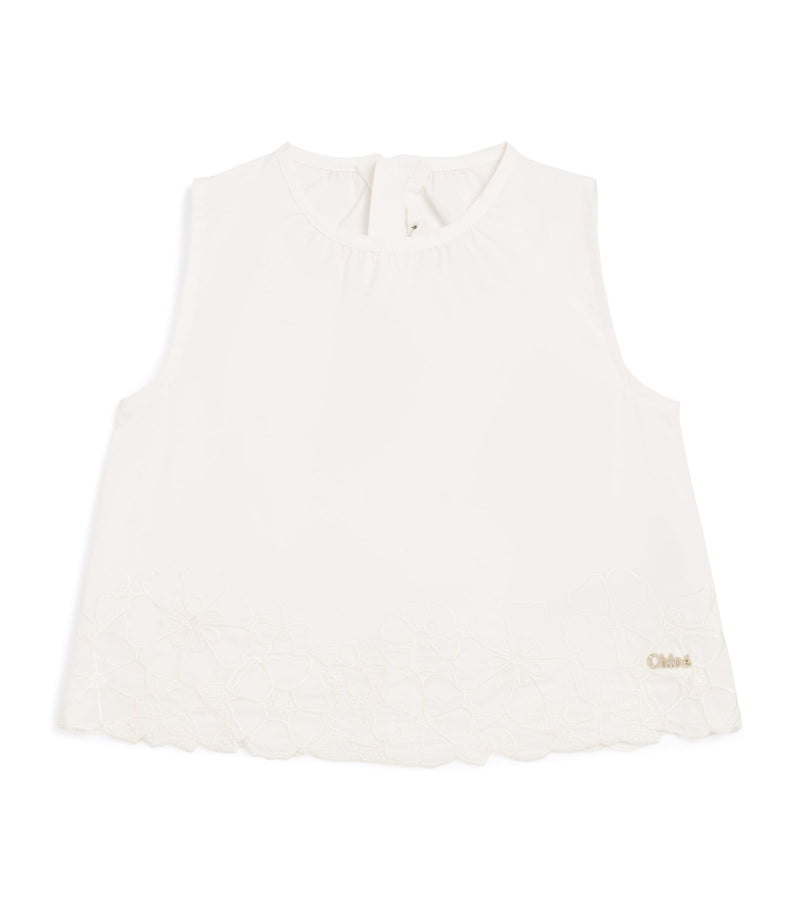 Chloé Kids Floral Embroidered Blouse 6-36 months - British product