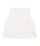 Blusa infantil bordada con flores de Chloé de Harrods, de 6 a 36 meses - Cómprala online en McGrocer.
