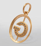 Annoushka initial G pendant in 18k yellow gold with diamonds, UK version