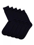 Charles Tyrwhitt cotton rich crew socks 5 pack navy (British brand)