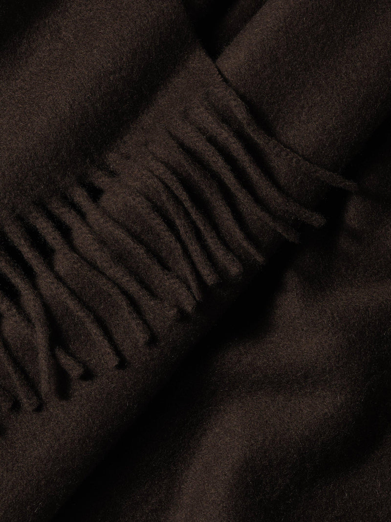 Charles Tyrwhitt cashmere scarf chocolate 180cm, UK version