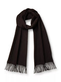 Charles Tyrwhitt cashmere scarf chocolate 180cm, UK version