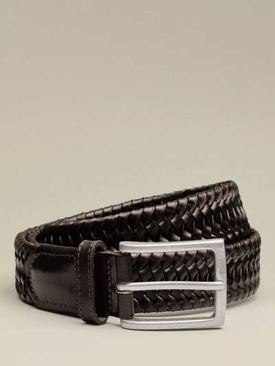 John Lewis Charles Tyrwhitt Italian Leather Belt Dark Chocolate- Buy online at McGrocer