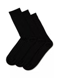 Charles Tyrwhitt merino wool blend crew socks pack of 3 black, UK version