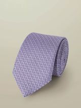John Lewis Charles Tyrwhitt Textured Silk Tie Lilac Purple- Buy online at McGrocer