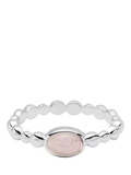 Daisy London rose quartz ring, imported from the UK