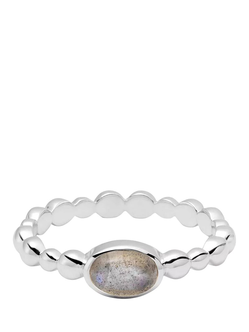 Daisy London sterling silver labradorite ring (British brand)