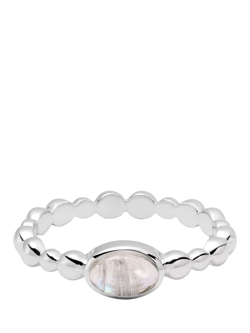 Daisy London moonstone textured ring, imported from the UK