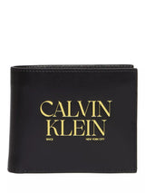 John Lewis Calvin Klein Logo Leather Wallet Black- Buy online at McGrocer