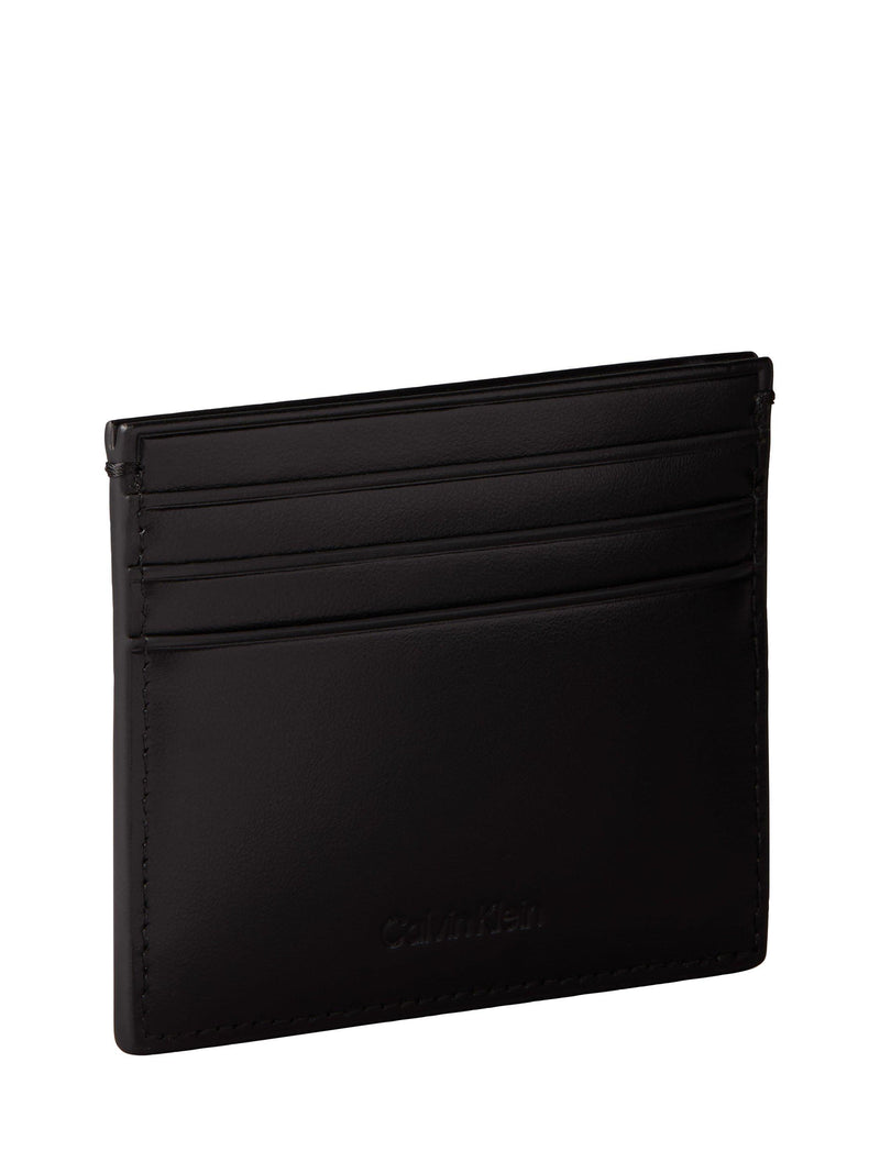 Calvin Klein black leather card holder - British product