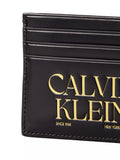 Calvin Klein black leather card holder - British product