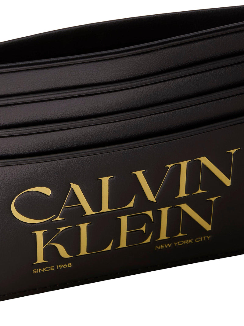 Calvin Klein black leather card holder - British product