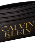 Calvin Klein black leather card holder - British product