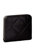 Calvin Klein Logo Plaque Quilted Purse Black - British product