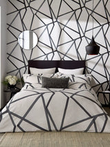 John Lewis Harlequin Sumi Duvet Cover Set Steel King Size- Buy online at McGrocer