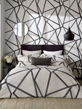 Harlequin Sumi duvet cover set in steel king size (British brand)
